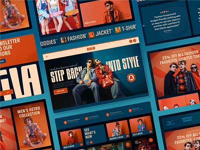 Reviva – Fashion eCommerce Website Design apparel website clothing brand website design ecommerce design ecommerce website fashion ecommerce fashion website design landing page modern ecommerce online store design retail website retro shopify website ui ui ux web design website website design woocommerce wordpress