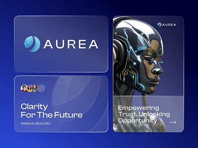 Aurea Logo & Branding animate b2b brand brand identity branding branding design company futuristic logo logo design logos mark modern rukuru saas symbol tech technology visual identity