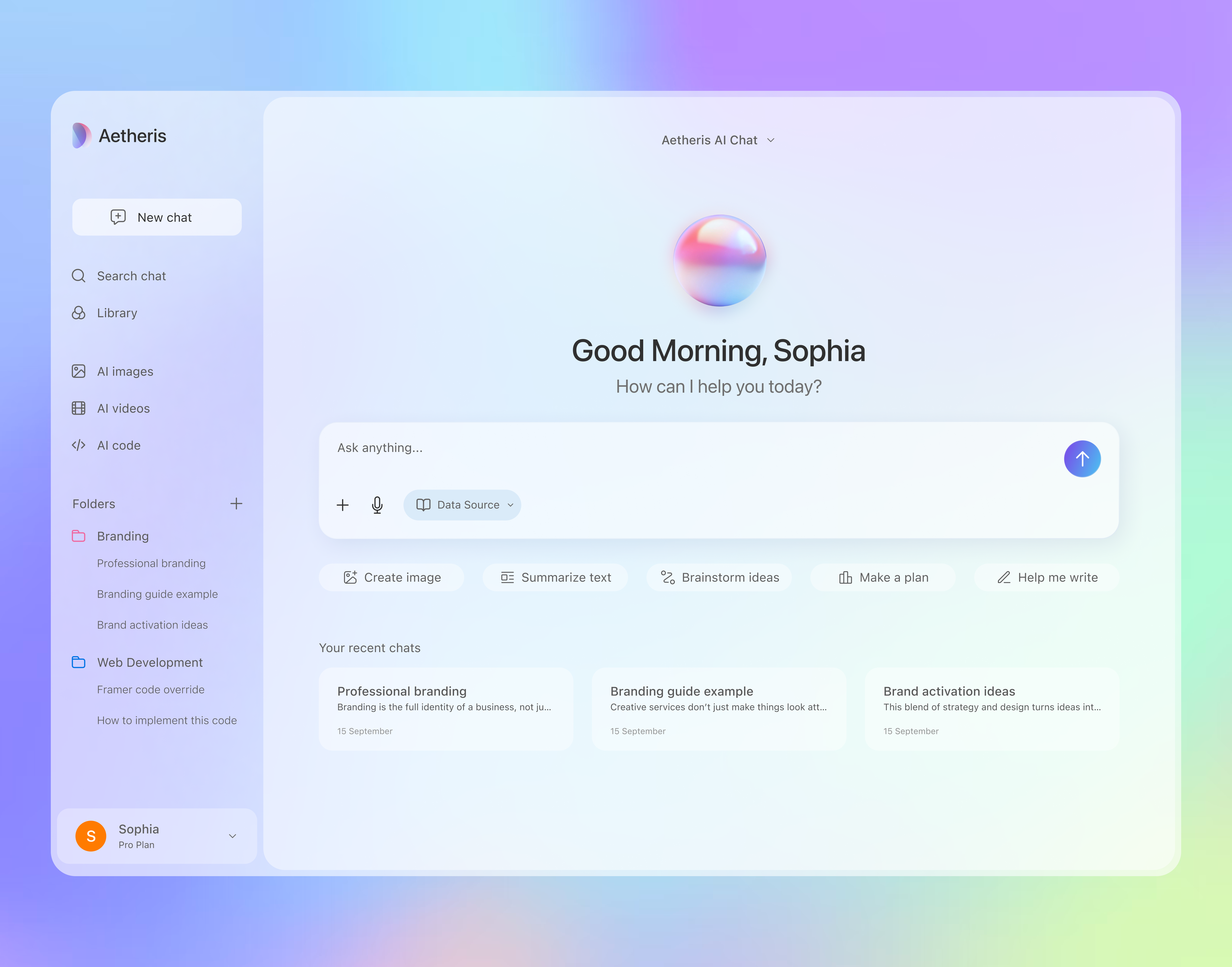 Example of Retainer / Monthly Design Support