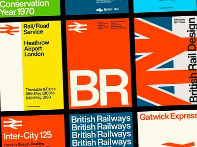 Retro Transport Identity british rai british railways design graphic design minimal poster poster series retro retro design showcase swiss style typo typographic design typography vintage vintage design