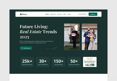 Real Estate Landing Page architecture b2b building website company website construction creative design landing page design modern website property property landing page real estate agency real estate design real estate ui real estate website real estate service website website design