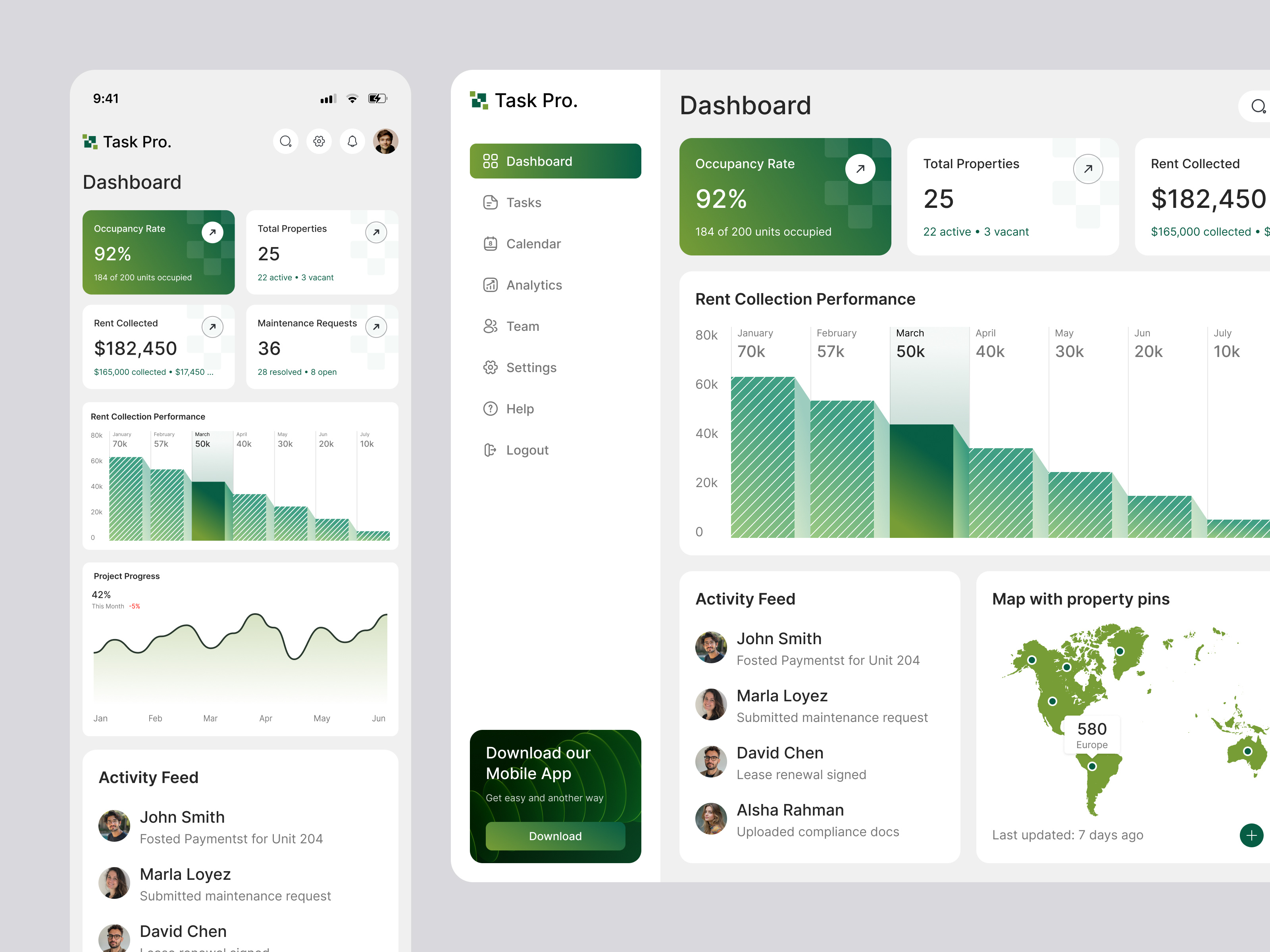 Example of Web App Design, Dev. Ready Figma