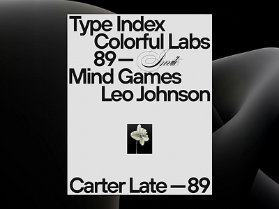 Mind Games - Typographic Poster bold bold typography book cover creative creative design design editorial graphic design layout modern modern poster poster poster design simple typo typography