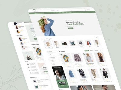 🛍️ Fashion E-Commerce UI animation branding design graphic design illustration logo motion graphics ui ux vector