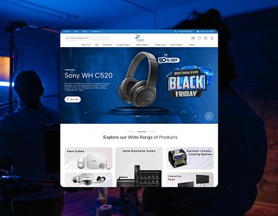 Ecommerce Electronics Website Design | UI Design behancedesign creativewebdesign dribbbleshots ecommercewebsite electronicsstore modernecommerce onlineshopping smartdevices uidesign uiuxdesign uxdesign webdesign websiteui
