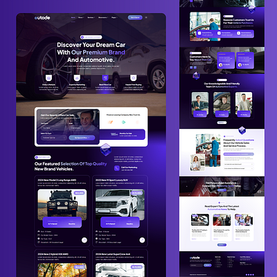Automotive Company And Car Brand animation automotivewebsite carbrand cardealerwebsite carwebsite cleandesign digitalsolutions modernwebsite nobertseron responsivedesign ui unixdesigns vehicleshowcase webdesign