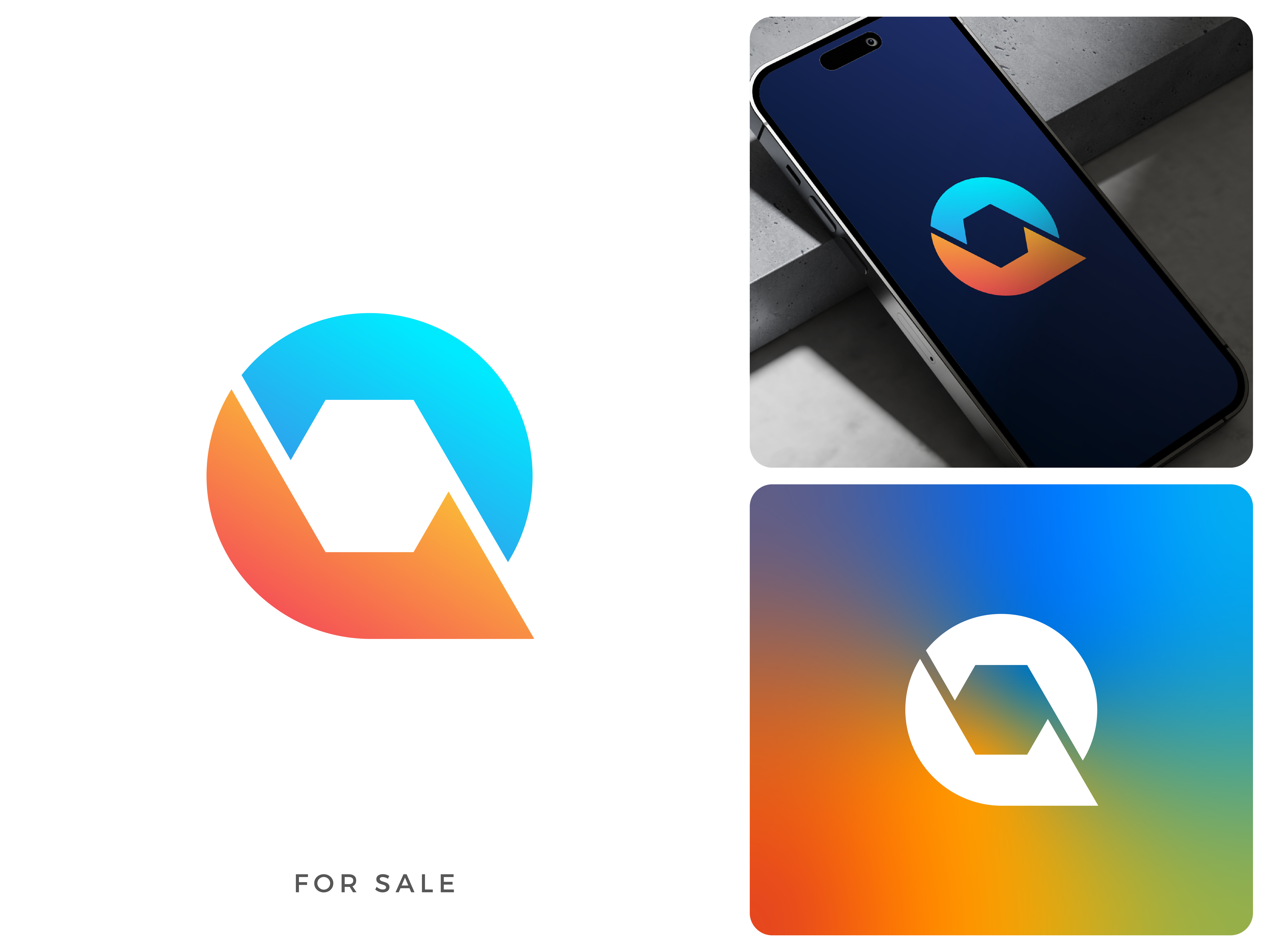 Modern Q Lettermark Logo with Geometric Hexagon ai logo app icons branding connectivity forward thinking geometriclogo gradient logo hexagon icon innovation logo logodesign minimal logo modern logo print q qlogo software strength techlogo