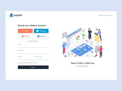 CRM Login & Register Page – Clean & Secure UI crm login crm sign in crm signin signin ux
