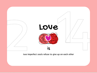 Design a digital Valentine's Day Card design dribbble graphic design illustration playoff rebound ui