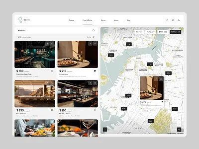 Restaurant Finder. Web App app graphic design web webapp