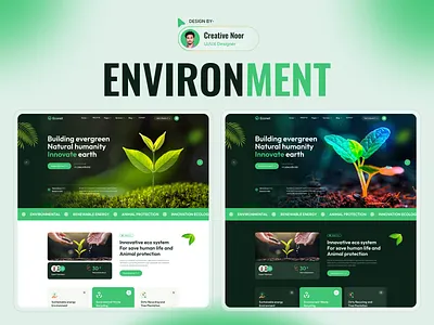 Econet - Environment Website Concept business website environment figma template landing page ui ux design web template website