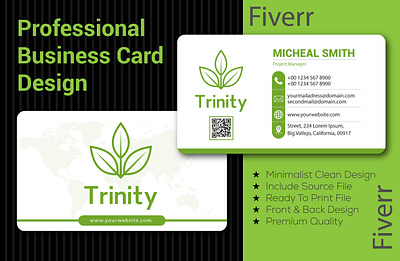 Professional Business Card Design banner business card business card design business logo corporate identity elegant id id card logo luxury luxury logo minimalist card design minimalist logo modern logo premium logo print ready professional sale banner vista print wesbite banner