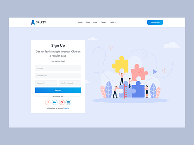 Sign Up & Registration Page – Clean, Secure & Modern UI sign up form signin ux
