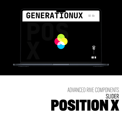 GenerationUX Slider × Rive Position X components defi gumroad product design rive rive app ui