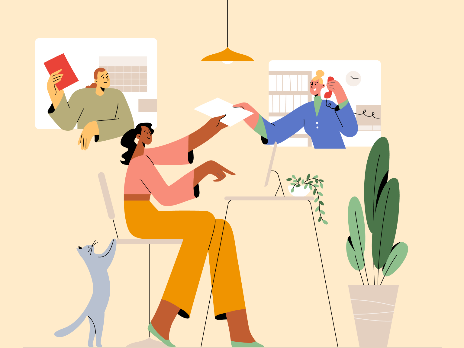 Example of 2 D Illustration For Startups