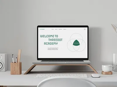 About Us - Threedot about about us branding clean courses design education illustration landing page learning logo navigation responsive ui ux web web design web development