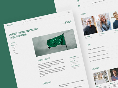 Course Details - Threedot branding clean course details course program courses design education faq illustration learning logo navigation product details product page responsive reviews ui ux web website
