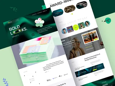 Design Studio Website Landing Page bold deisgn branding business clean creative design graphic design illustration landingpage logo marketing minimal portfolio startup agency studio style guideline ui ui ux design website wordpress