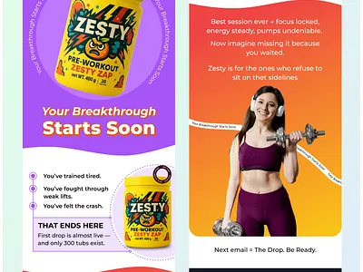 Supplement Email Design | Figma email design email design email marketing email template figma figma email design klaviyo klaviyo email design