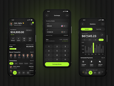 Finance Mobile App Design app designer banking app design figma template figma uiux finacne finance finance app fintech mobile app mobile banking app oripio payment app ui ux design