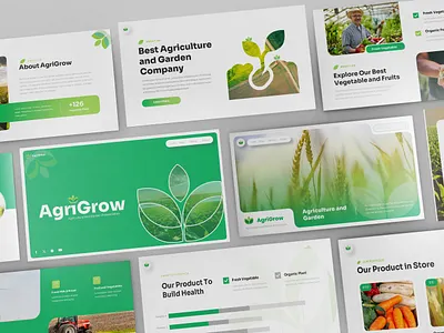 Agriculture and Garden Presentation Template water conservation