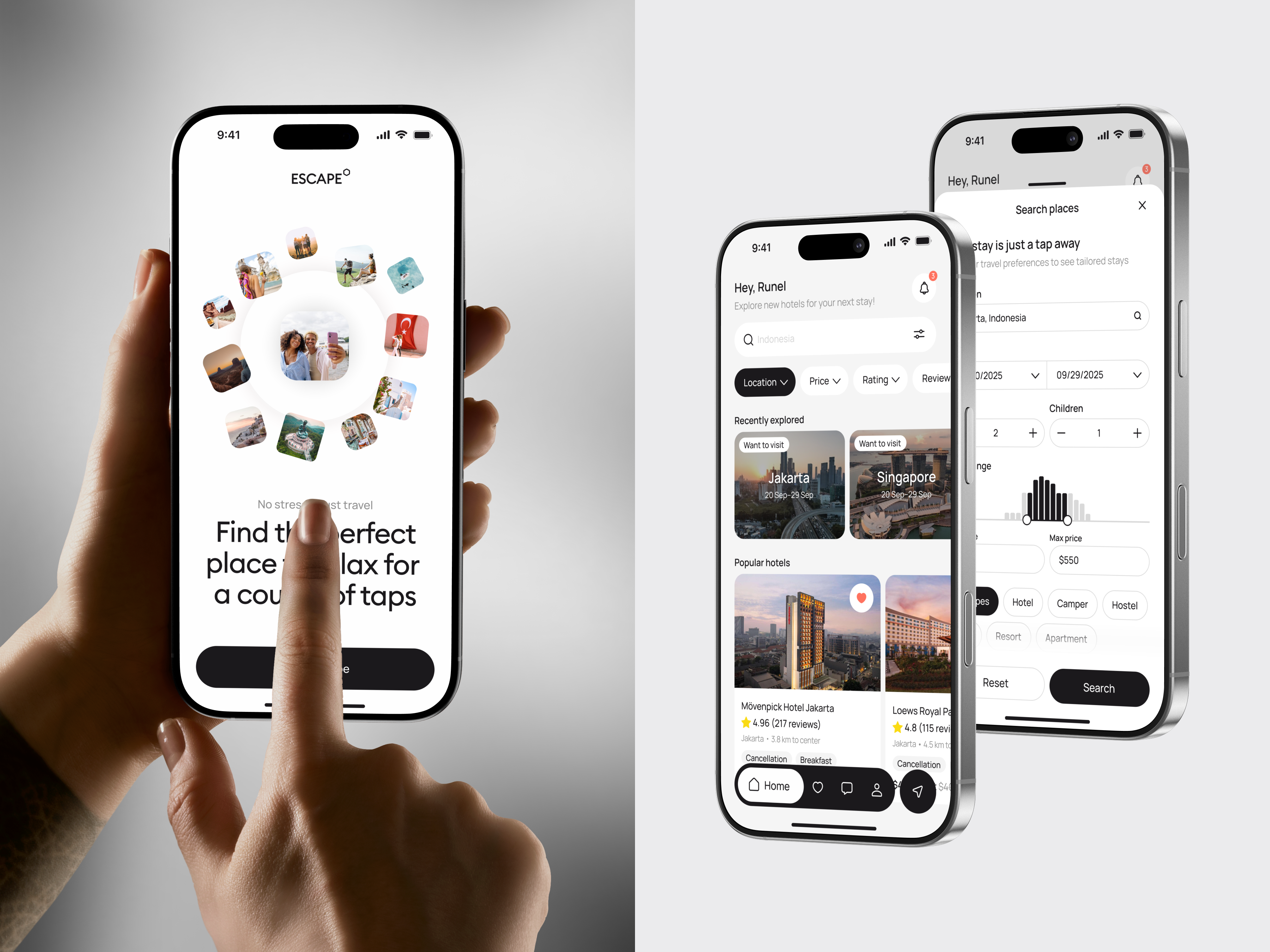 Example of Hotel Booking Mobile App Concept