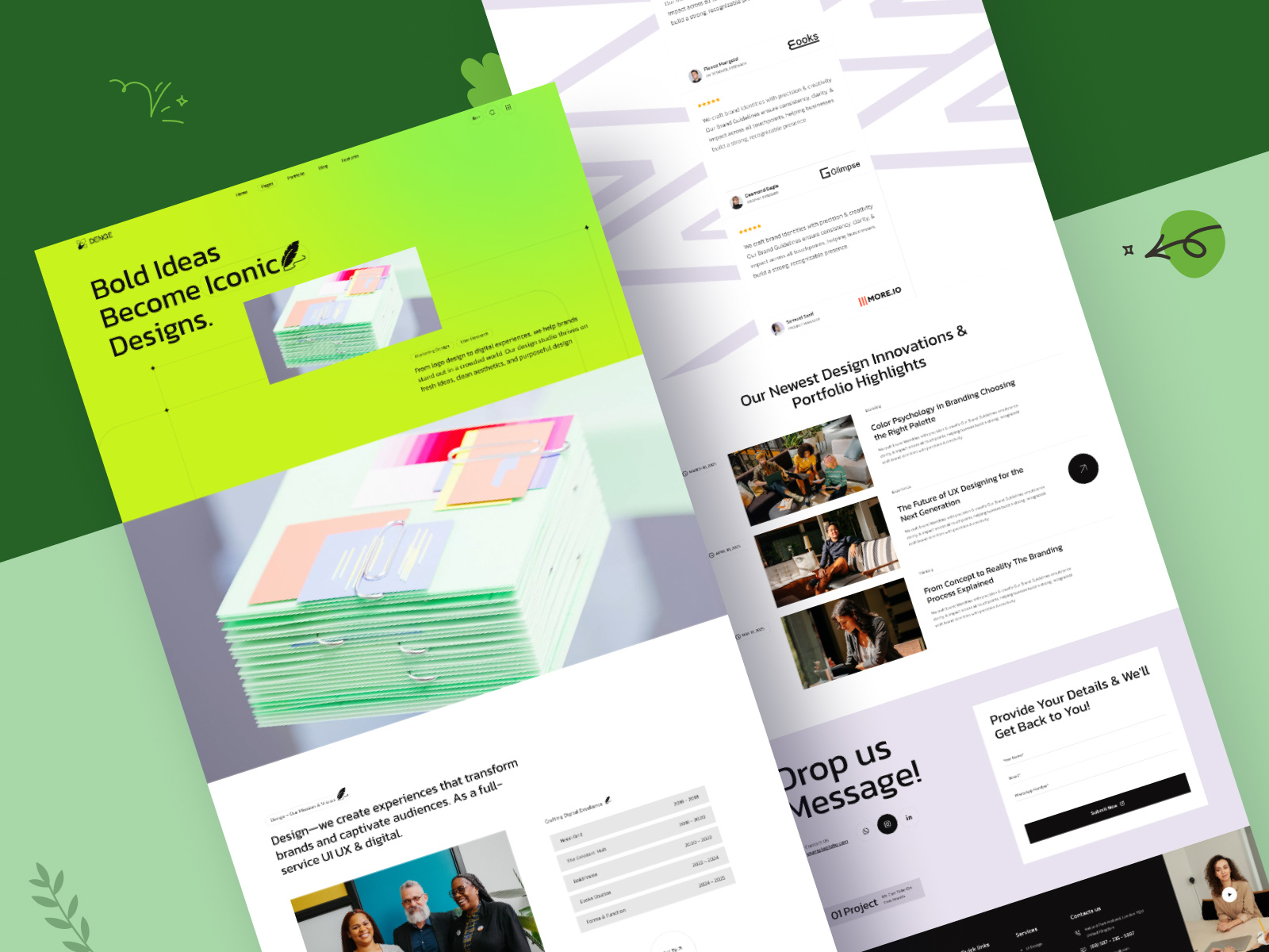 Example of Startup Website & Landing Page UI