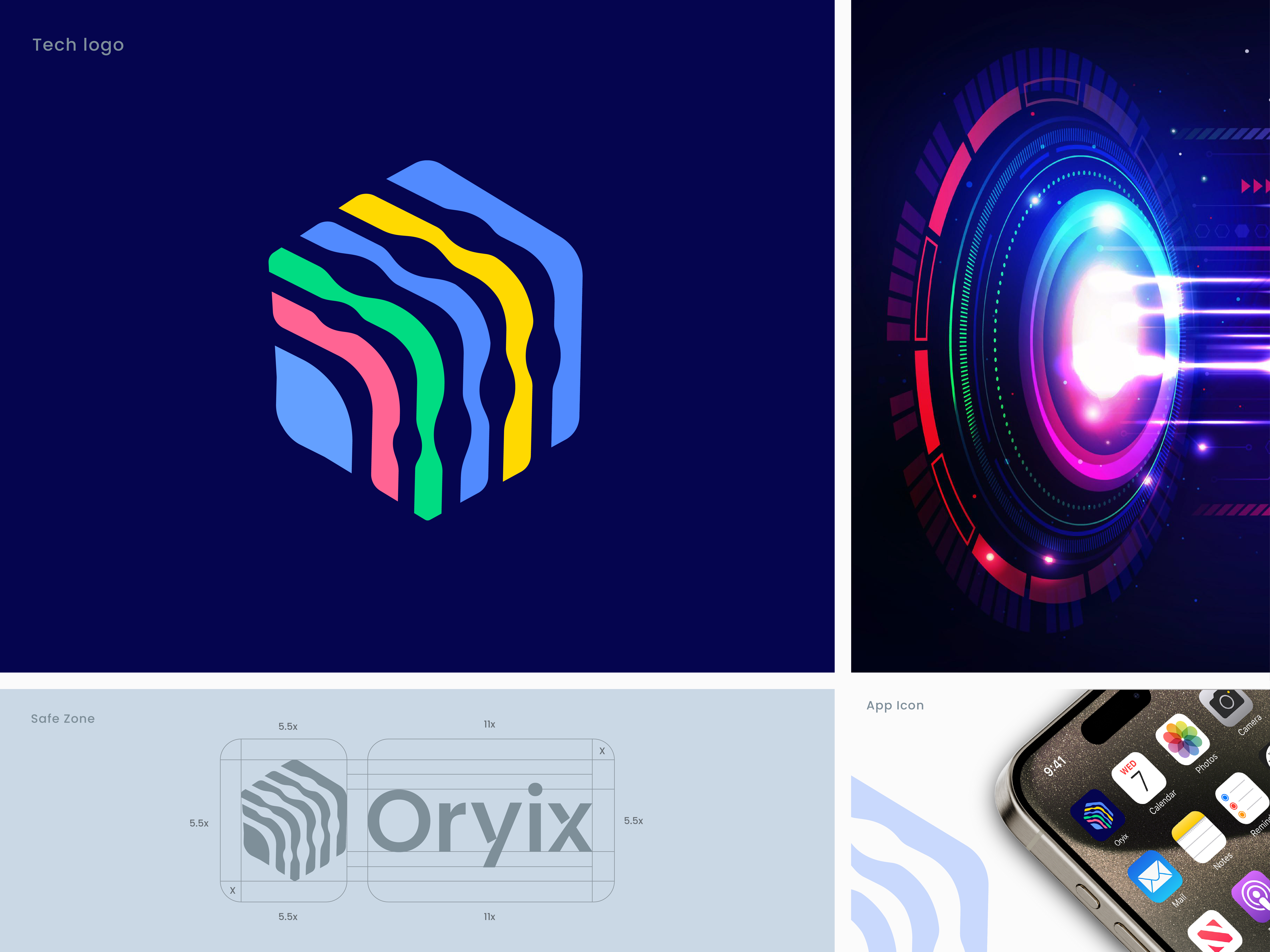 Example of Tech logo Design