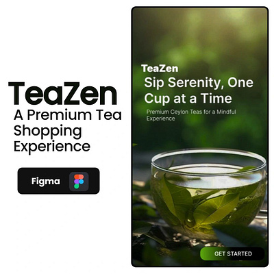 TeaZen uiux branding chanukawasundara design dribbble figma illustration ui uiux ux xd