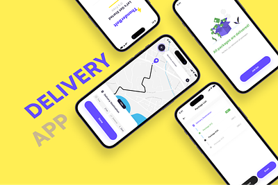 Delivery App app delivery design traking ui uiux ux