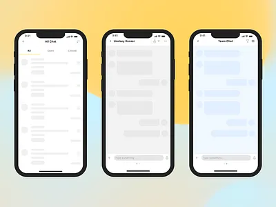 Omnichannel Chatting App (Loading) app chating design ui ux