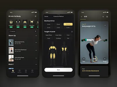 Fitness App Design components design designconcept dribbble figma fitness app ios ui uikit