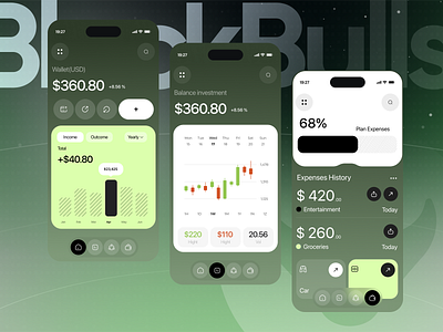Finance mobile application ui design application banking blockchain clean ui crypto app cryptocurrency design digital wallet exchange finance finance ui fintech mobile app mobile ui modern ui payments ui ui designer ux wallet ui