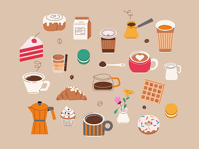 Morning coffee advertising branding design graphic design illustration style stylish ui vector