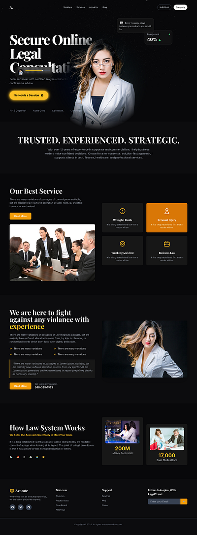 Advocate Website Design We recently designed and developed a mo adocate advocate advocate website design india landing page page react ui ui design ux vite vte web web design website webste