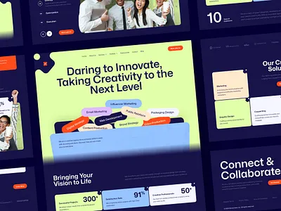 Zigma - Creative Agency Website Landing Page Design inspiration web interface