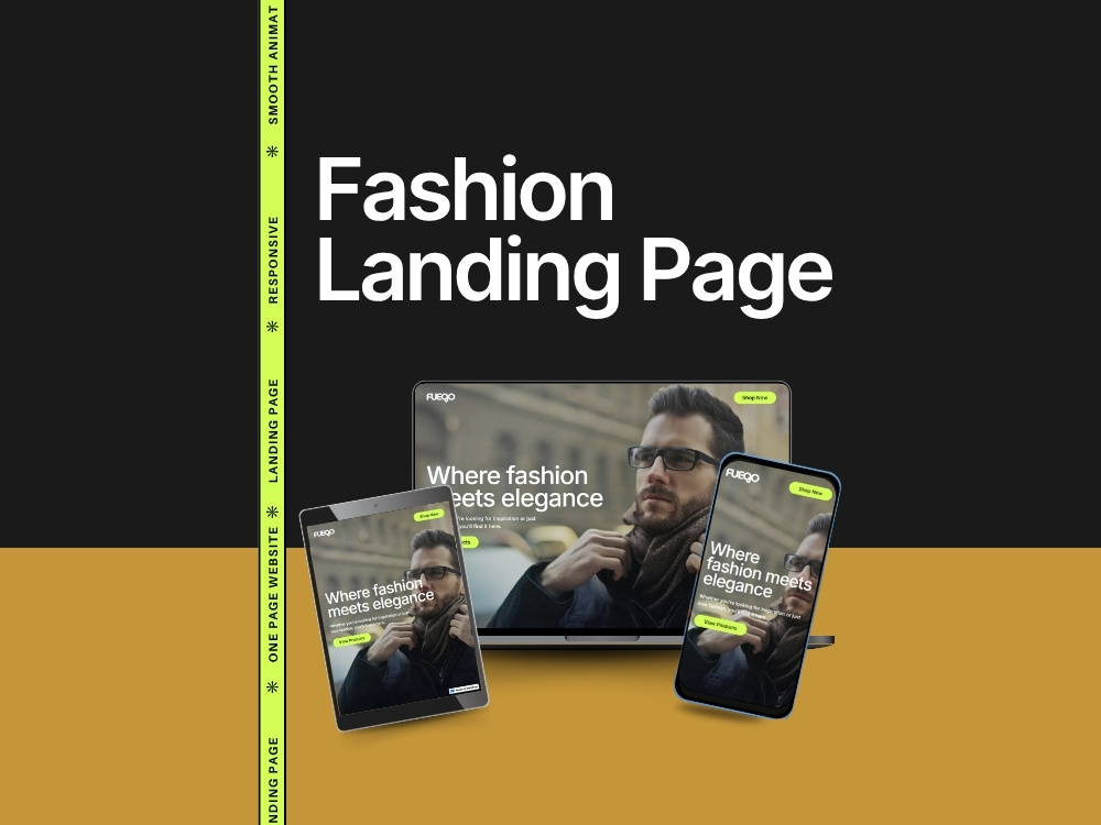 Fashion Landing Page Design (Webflow) ecommerce landing page fashion website figma to webflow landing page web design webflow developer webflow expert webflow landing page webflow website webflow website design