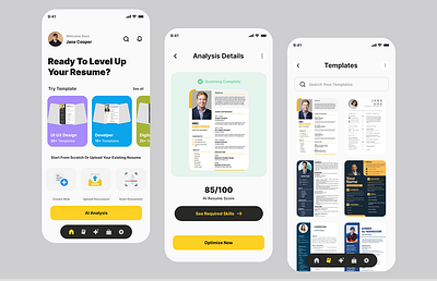 AI Resume Builder App ai resume ai resume app ai resume builder app app builder app cv app resume app ui ui ux
