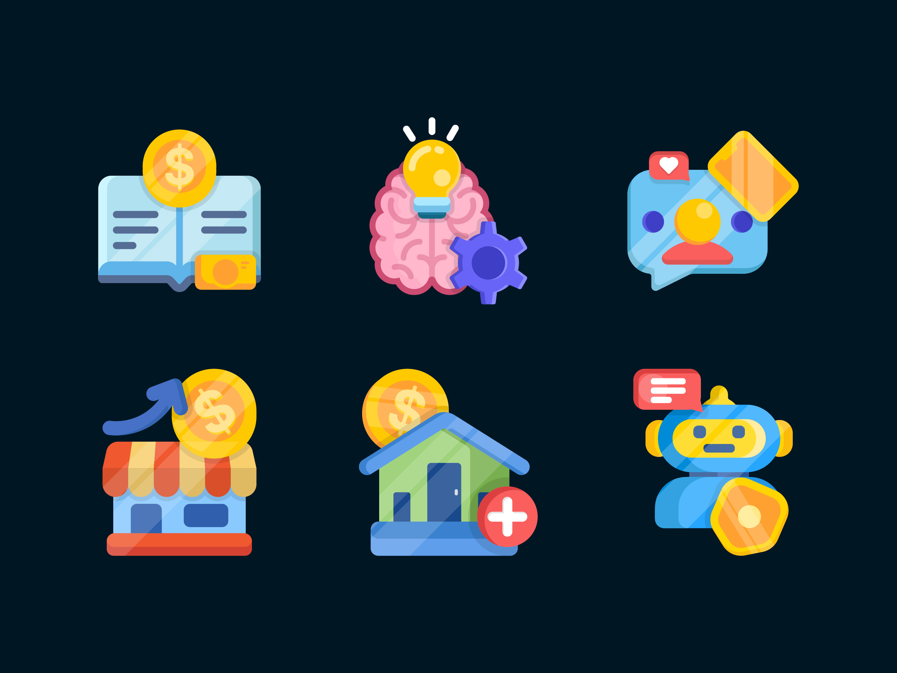 Example of Badges / Patches Illustration Per Design