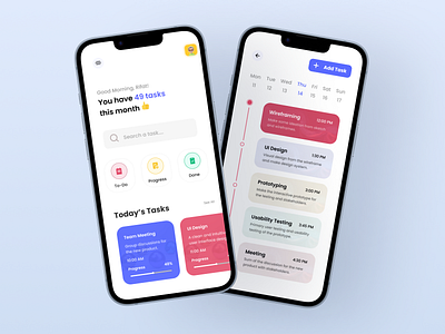 Task Management App UI Design | To-do list | Schedule app task management app to do list | schedule ui ui design ui ux