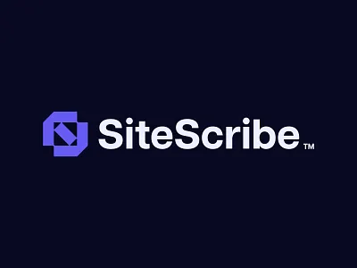SiteScribe™️ brand branding code coding design developer development icon logo logodesign minimal s logo visual
