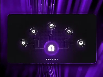 Seamless Integrations — Bento Card Design ai animation bento bentocard cards design interface minimal product service startup ui ux web