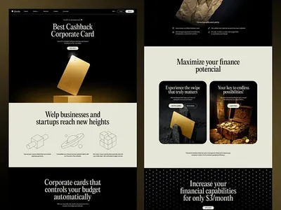 Fintech Landing Page Design branding business cooperate card design figma finance fintech framer illustration landing page ui uiux web design website design
