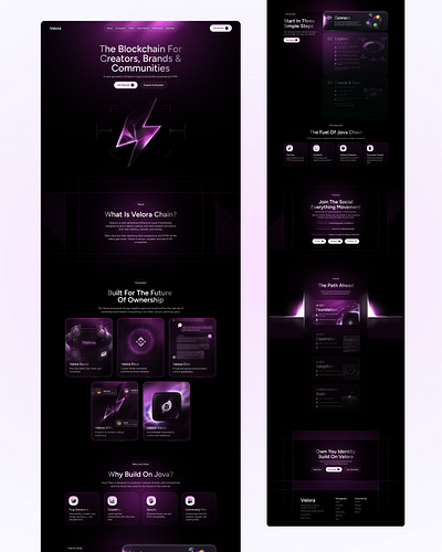 Blockchain Website Design blockchain branding crypto design figma finace framer illustration landing page ui uiux web design website design