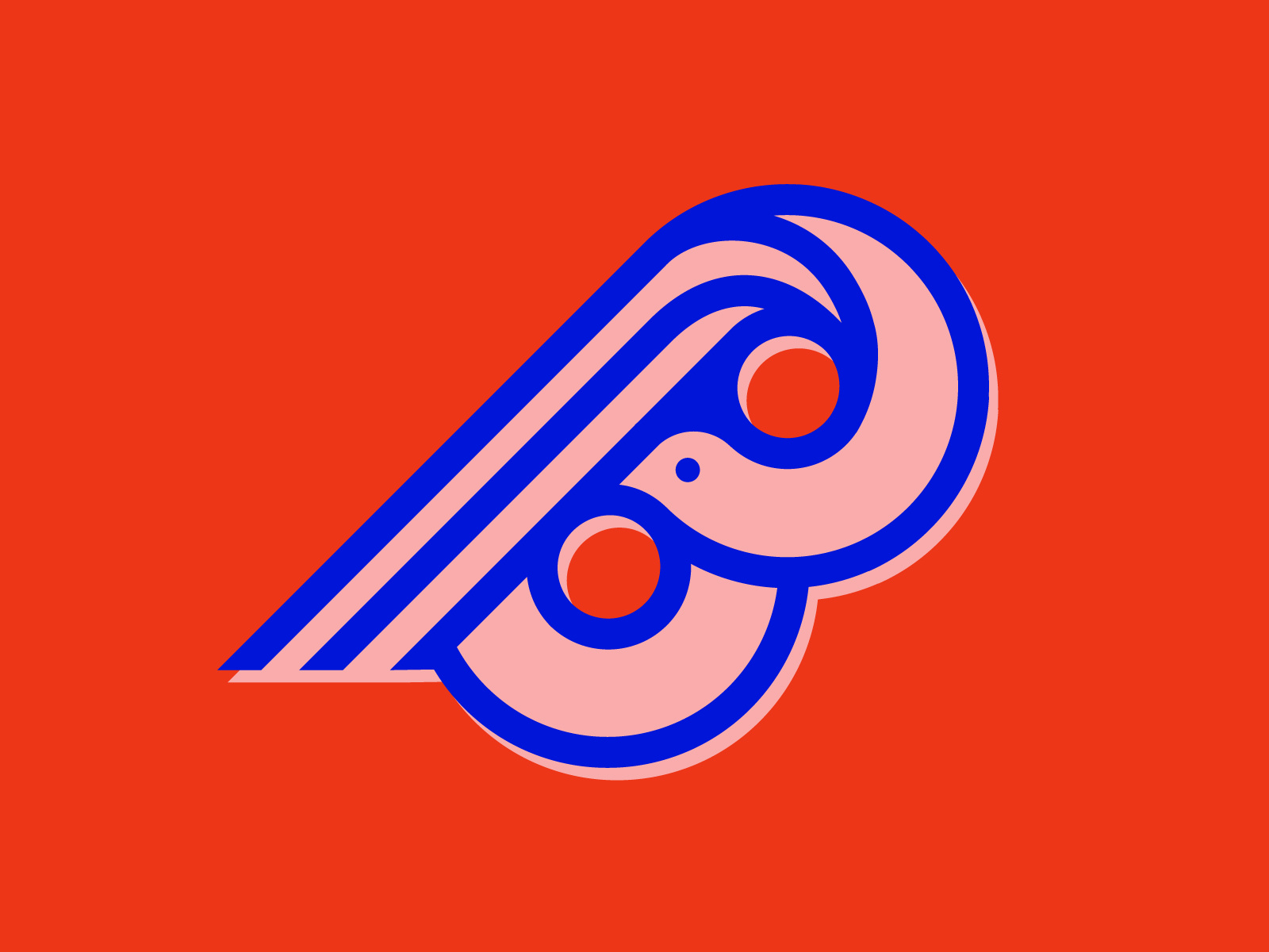 Peacock animal bird design logo mark minimal peacock symbol