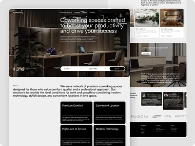 COWORKING | Landing page coworking landing landing page landing page design turnkey site turnkey website ui uiux ux web web design webflow website website development