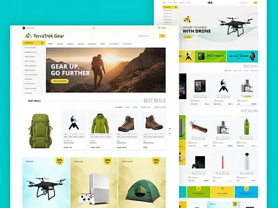 Shopify Design for Electronics & Home Appliances figma figma shopify graphic design product template shopify design web design website