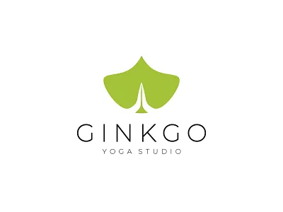 Ginkgo Yoga Studio brand branding clever design giletroja ginkgo ginkgo biloba ginko illustration leaf logo logo design minimalism smart ui yoga yoga instructor yoga logo yoga studio yoga studio logo