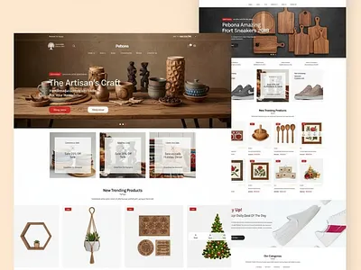 Shopify Store Design for Artisans & Lifestyle Products ecommerce graphic design product design product template design shopify design web design
