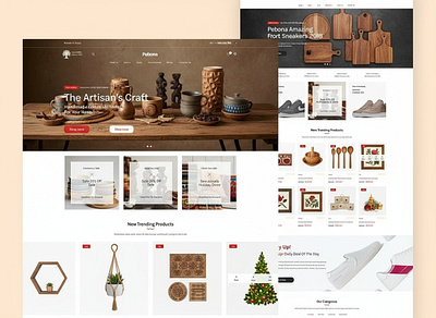 Shopify Store Design for Artisans & Lifestyle Products ecommerce graphic design product design product template design shopify design web design